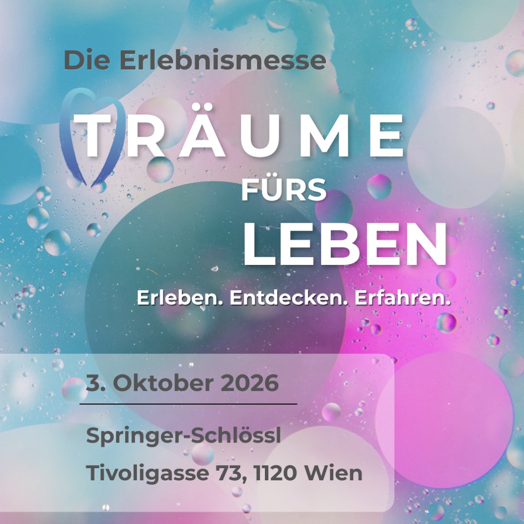 Ankündigung der (T)Räume Erlebnismesse