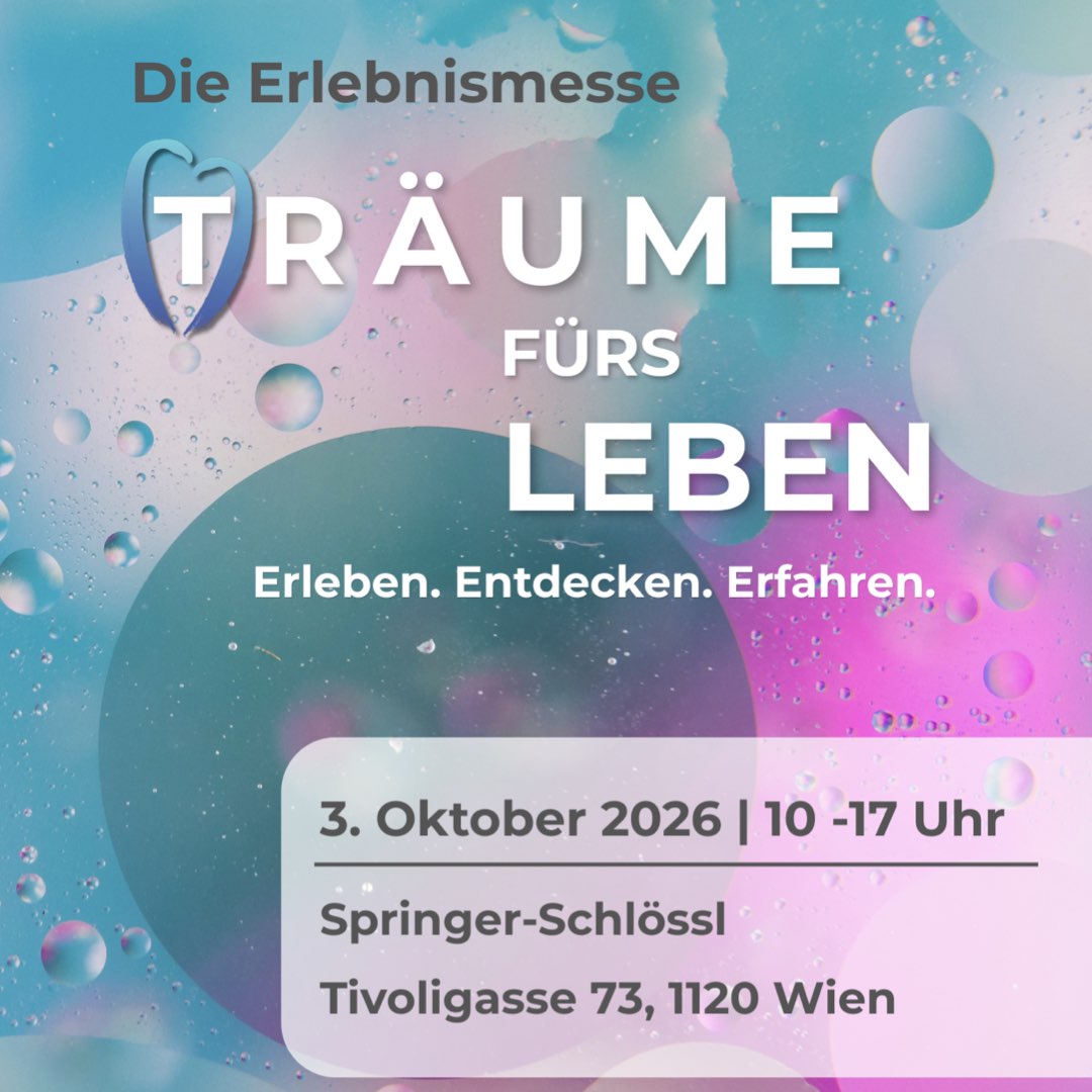 Ankündigung der (T)Räume Erlebnismesse